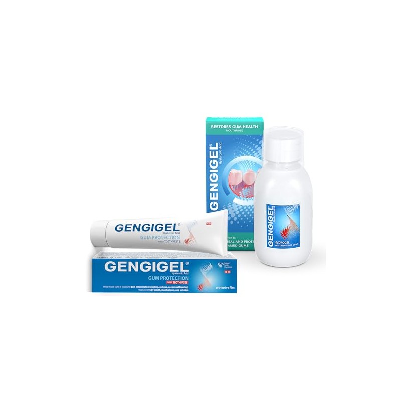 Gengigel Mouthrinse 300ml & Gengigel Toothpaste 75ml Bundle