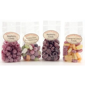 Hermann the German 4-Flavor Variety Pack Blackberry, Orange & Lemon, Raspberry, Assorted Fruit 5.29-ounce Bags