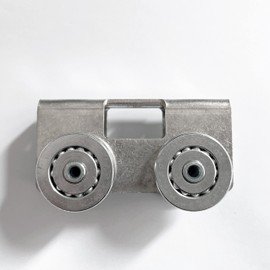 Hi Flame 4 Wheel Light Duty Trolley Assembly Roller Trolley Easy Bolt Installation for use with 1-5/8" Wide and All 1-5/8" or Taller Strut Channel (4)