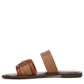 Sam Edelman Women's Gabi Flat Sandal, Cuoio/Rich Cognac, 8.5