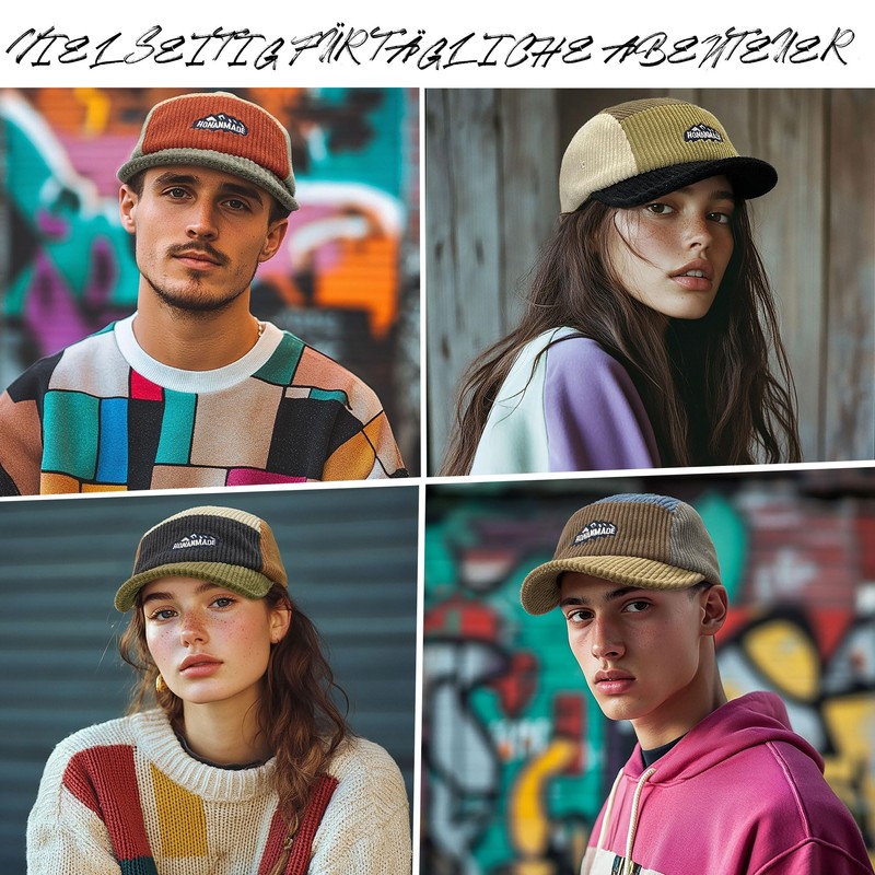 Clakllie Flat Brim Embroider Baseball Cap for Men Women Cotton