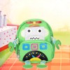 Cartoon Robot Pattern Kids Anti lost Backpack Schoolbag with Safety