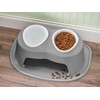 WeatherTech Double High Pet Feeding System w/Plastic Dog/Cat Bowls -