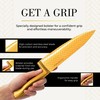 Styled Settings Gold Knife Set with Block and Sharpener –