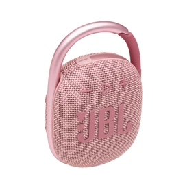 JBL Clip 4, Rich JBL Original Pro Sound, Bold Style and Ultra-Portable Design, Upgraded Integrated Carabiner, IP67 Waterproof and dustproof, Wireless Bluetooth Streaming, Pink