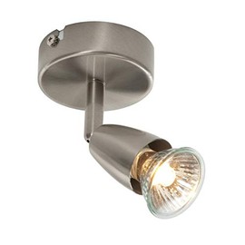 Saxby Amalfi 50W Single Satin Nickel Decorative Commercial Domestic Adjustable Spotlight