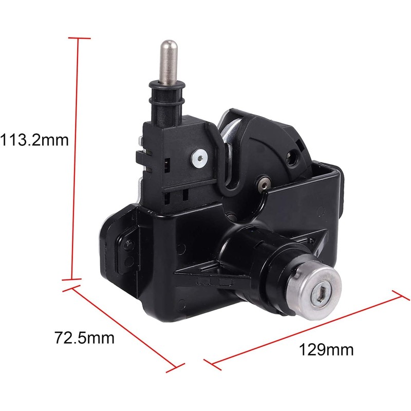 Bohaner Bonnet Lock Latch and Lock Set Complete 2 Keys
