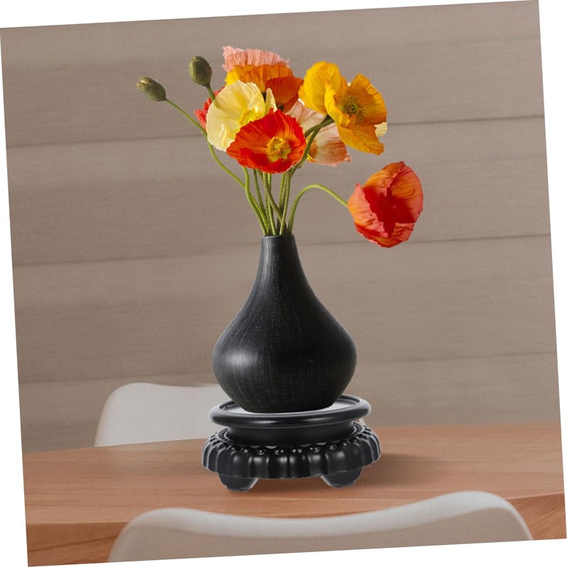 Mipcase Wooden Plant Stand for Kitchen Counter Rustic Flowerpot Display