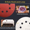UQIPLB 100 PCS 5 Inch Sanding Discs 320 Grit Hook