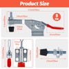 Acrux7 8 Pack Toggle Clamps, 500 lbs Holding Capacity, 225D