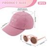 Cappello Baseball Berretto Orso Cappello Bambina + Occhiali da Sole