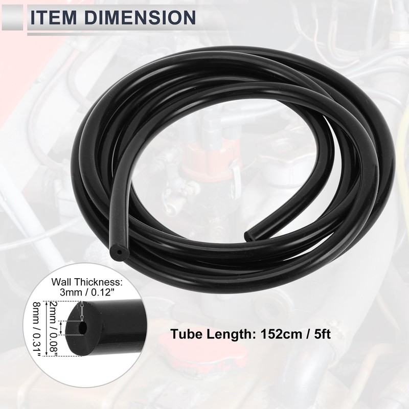 RATCHROLL 1 Pcs Universal Silicone Vacuum Tubing Hose High Temperature