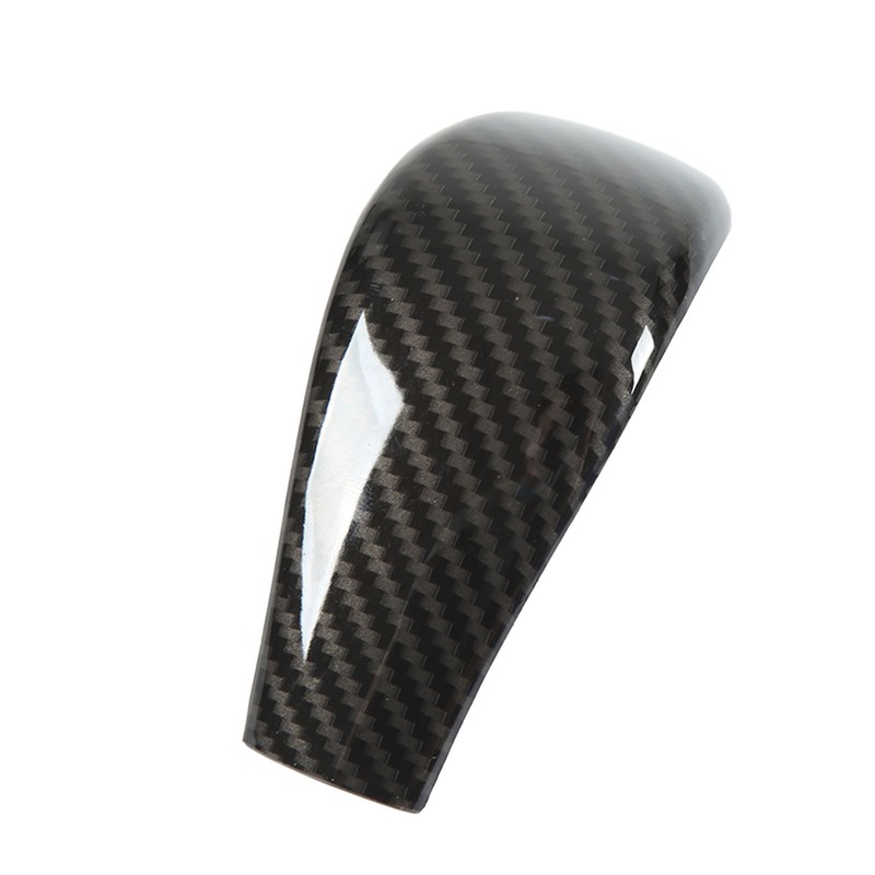 Carbon Fiber Style Gear Shift Head Cover Trim Car Modification