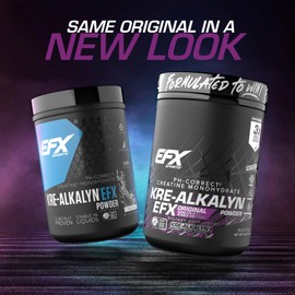 EFX Sports Kre-Alkalyn EFX Powder | pH Correct Creatine Monohydrate Powder Supplement | Strength, Muscle Growth & Performance | 266 Servings (Unflavored)