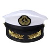 Yacht Captain Costume Set Sailor Hat Aviator Sunglasses (Set A)