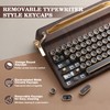 YUNZII QL75 Wireless Typewriter Hot Swap Retro Mechanical Keyboard,Punk Round
