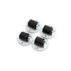 Design61 4 x Box Fixed Castors Furniture Castors Diameter 13 x W 14 mm