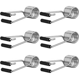 Yaocom 6 Pcs Butterfly Spring Hinge Door Closer Self Closing Automatic Door Closer with Rubber Bumpers Spring Hinge Fit