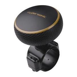 Hypersonic Large Steering Wheel Knob, Smooth Power Handle Spinner Knob Universal Steering Wheel Accessories for Forklift, Truck, Boat, Car, Tractors and Mowers (Gold)