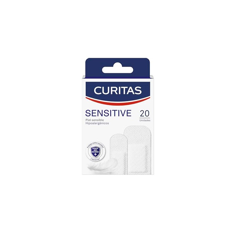 Curitas Venditas Adhesivas Sensitive, hipoalergénicas ideal para piel sensible, protegen
