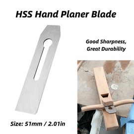HSS Hand Planer, Manual Planer Blade, Wooden Planer Blade, High Speed Wood Tool with Planer Blade (51mm)