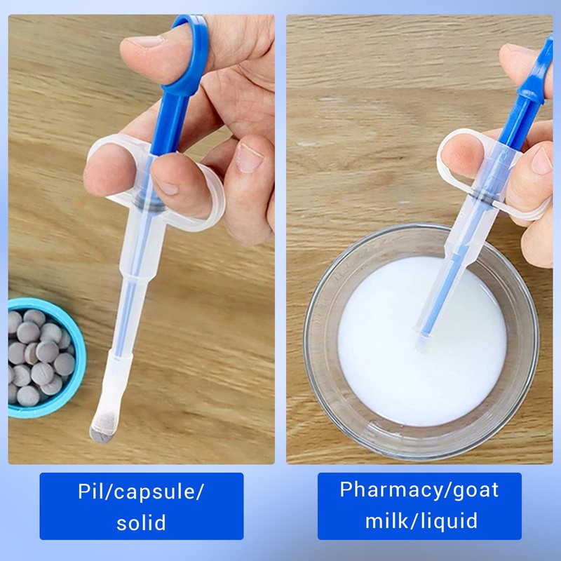 Thoquene Pack of 6 pill dispensers for cats, tablet feeder