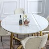 45 Inch Round Clear Table Pad Protector 1.5mm Thick Plastic