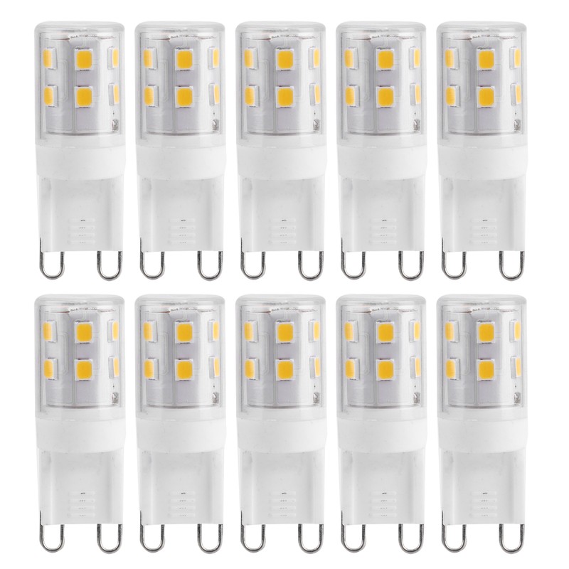 10PCS 2W G9 Ceramic Base 16LED Light Bulbs for Ceiling