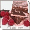 Mo's Fudge, Dark Chocolate Raspberry Fudge 1/2 Pound