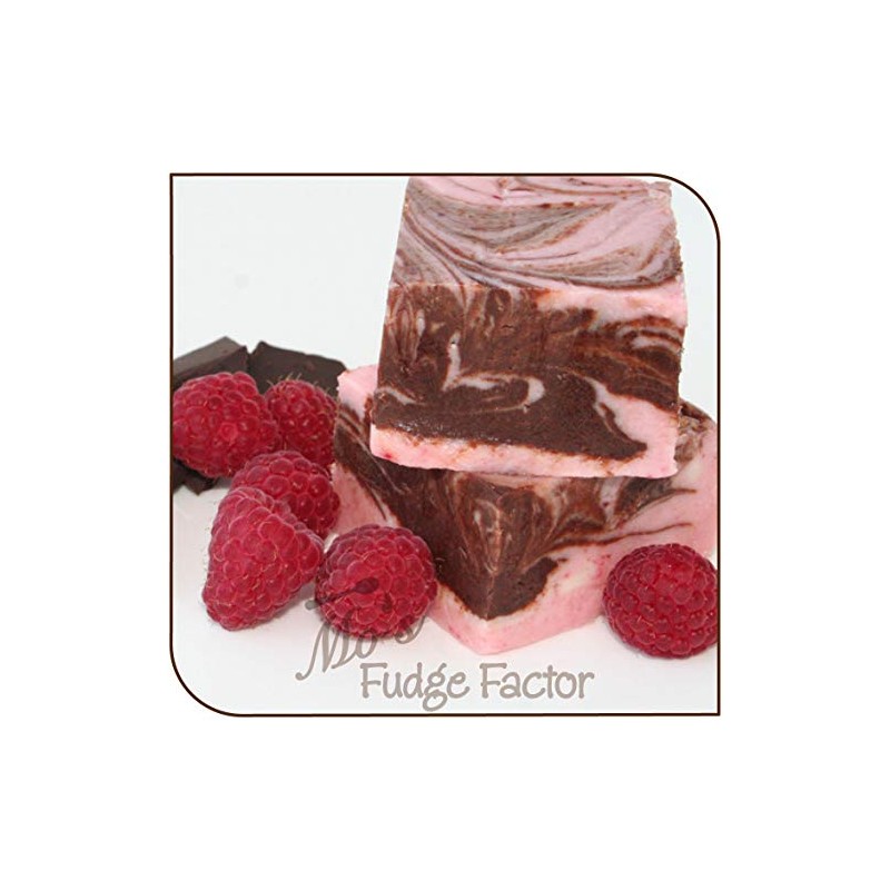 Mo's Fudge, Dark Chocolate Raspberry Fudge 1/2 Pound