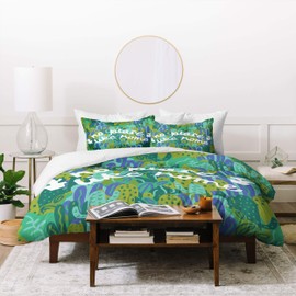 Society6 Doodle by Meg No Place Like Home Twin Duvet Cover and Pillow Sham Set, Multi
