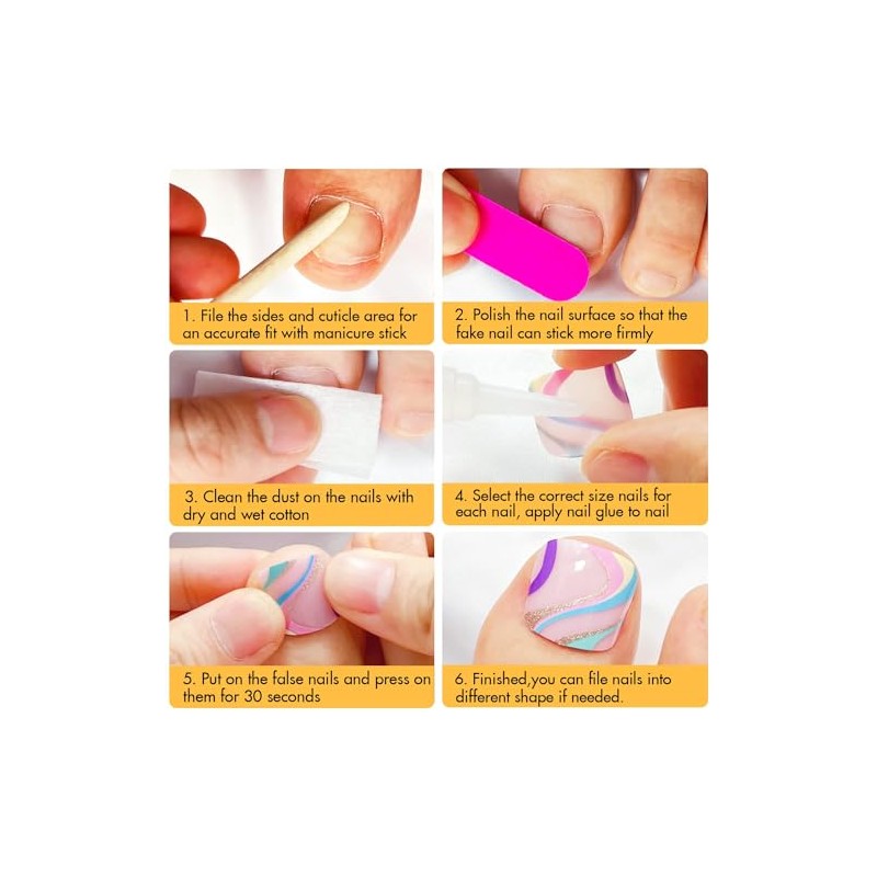 Uñas Postizas De Bronce Cromado Para Mujer, Uñas Postizas Aurora,