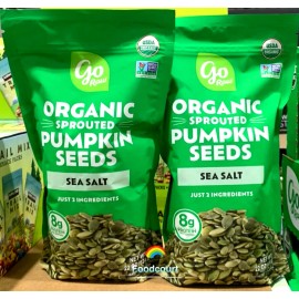 Go Raw 2 Packs Go Raw Organic Sprouted Pumpkin Seeds with Sea Salt 22 oz Each