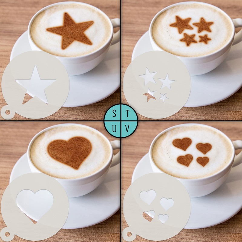 Fathers Day Coffee Stencils, Dessert Stencils, Cookie Stencils, Latte Art,