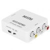 Video Audio Adapter, Flexible RCA to HDMI Converter HD for