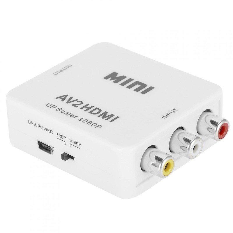 Video Audio Adapter, Flexible RCA to HDMI Converter HD for