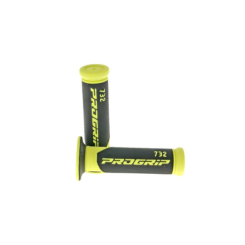 Progrip 732 Road Handlebar Grips Black / Yellow Diameter 22