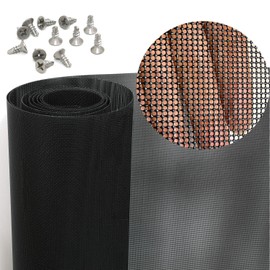 Stainless Steel Screen, 14 Mesh 304 Stainless Steel Security Screen, PVC Coated Heavy Duty 23inch x 10ft Wire Mesh Window Screen Hardware Cloth Sturdy Metal Mesh Door Security Screen Mesh