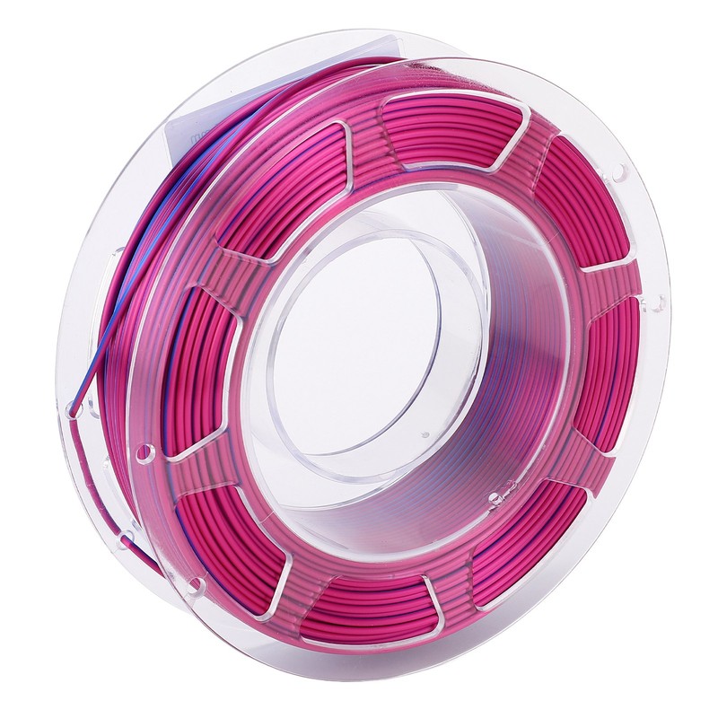 PLA Filament Dual Color Blue and Purplish Red 1.75mm 200g