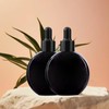 PYAWI 6Pcs,2 oz Black Glass Dropper Bottles for Essential Oils,60ml