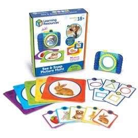 Learning Resources See & Snap Snapshot Scavenger Hunt Matching Game, Gross Motor Skills Toddler Toy, 46 Pieces, 18 Months +