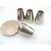 5pcs Silver Quality Metal Round Cord end Toggles Clothing Draw