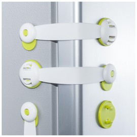 5 Pack Refrigerator Door Lock, Mini Fridge Lock Child Safety, Child Proof Cabinet Locks, Fits Perfectly for Locking Cabinets, Sliding Door, Drawers, Toilet Seat, Freezer, Closet Seat, Window, Oven
