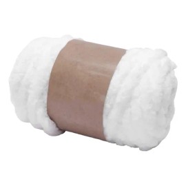 Hilo De Lana Grueso Para Ganchillo, Hilo Tubular Blanco //