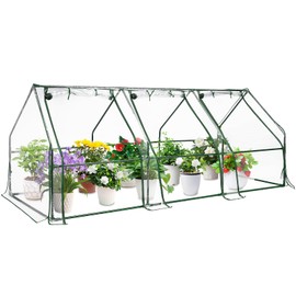 Mini Greenhouse for Outdoor,Portable Greenhouse Outdoor Garden w/ Roll-up Zipper Door,Waterproof & UV Protected Green House for Outside Garden Patio Backyard,96"x36"x36"