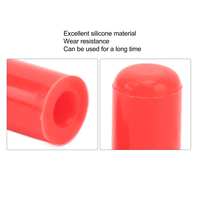 10 Pcs 6mm Intake Vacuum Hose Cap Silicone Wear Resistance