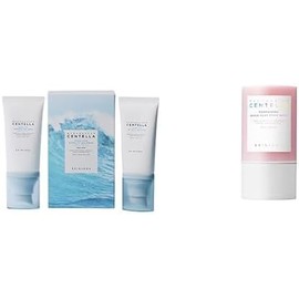 SKIN1004. Madagascar Centella Hyalu-Cica Water-Fit Sun Serum 50ml x 2ea Twin Pack + Madagascar Centella Poremizing Quick Clay Stick Mask 27g