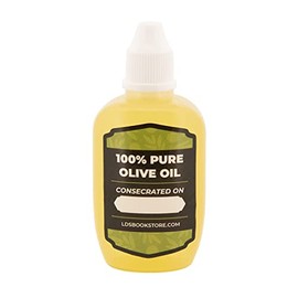 LDS Unconsecrated Olive Oil in 1.25 oz Bottle for Priesthood Blessings, Anointing, and The Healing of The Sick Gift for Men and Missionaries