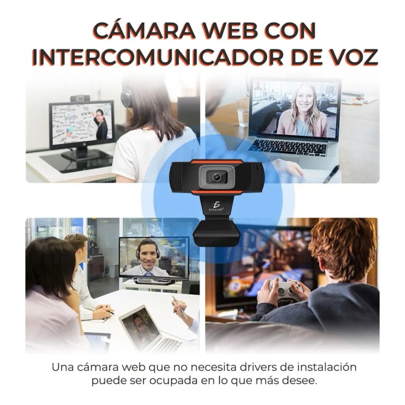 Webcam Con Microfono Tipo Gamer