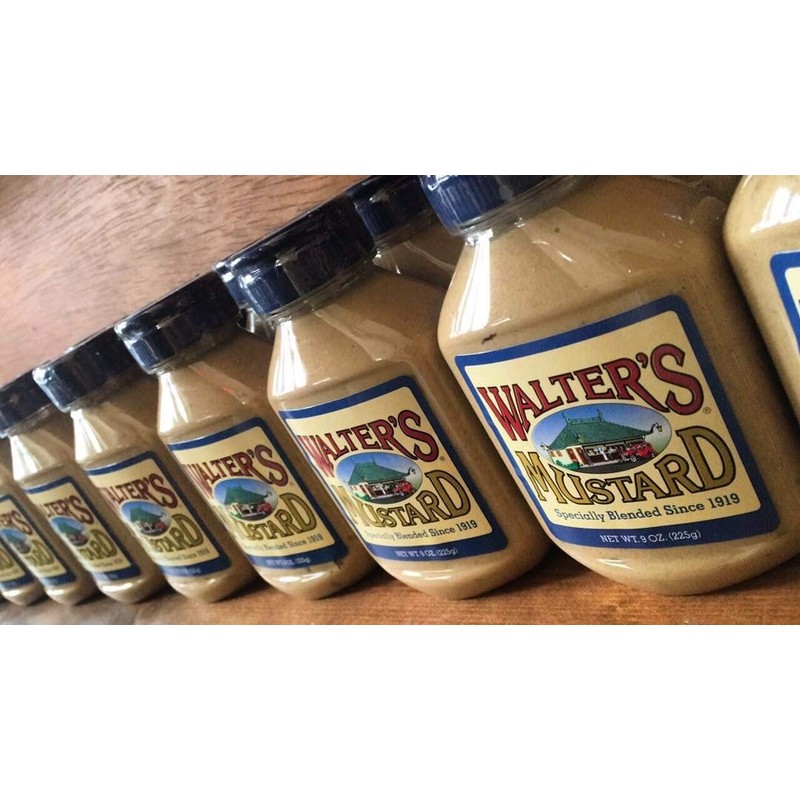 Walter's Mustard, 9 oz (2-Pack) - World Famous, Specially Blended